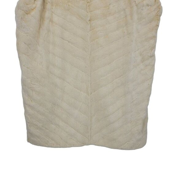 Vintage Rabbit Fur Cape Stowe Poncho Vanilla M Big Shoulder Native American - Picture 13 of 16